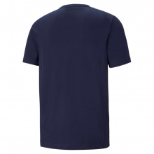 Puma Casual T-shirt Essentials Logo (100% Cotton) Peacoat Blue Men